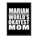 Marian World's Okayest Mom - Portrait Frame Photo Tile