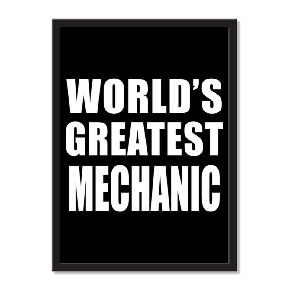World's Greatest Mechanic - Portrait Frame Photo Tile