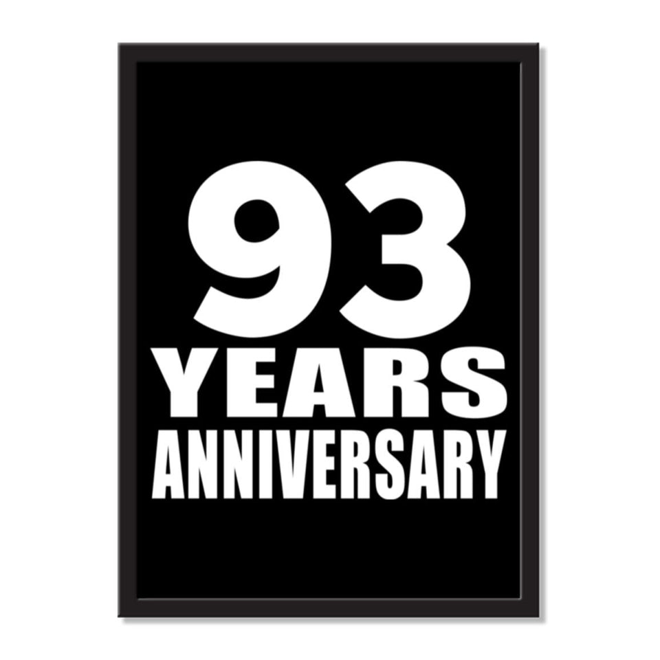 93 Years Anniversary - Portrait Frame Photo Tile