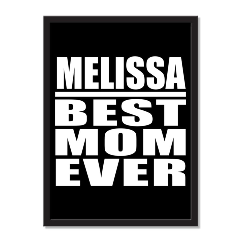 Melissa Best Mom Ever - Portrait Frame Photo Tile