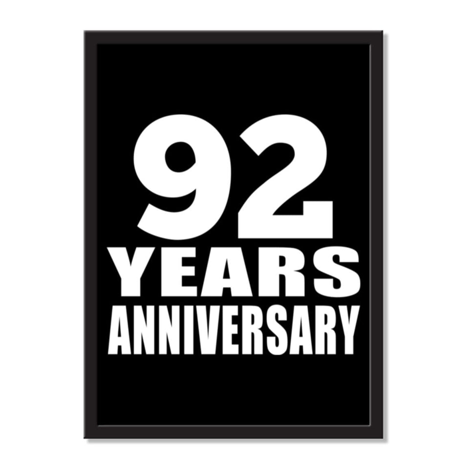 92 Years Anniversary - Portrait Frame Photo Tile