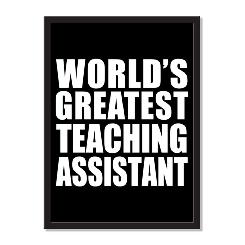 World's Greatest Teaching Assistant - Portrait Frame Photo Tile