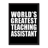 World's Greatest Teaching Assistant - Portrait Frame Photo Tile