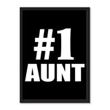 Number One #1 Aunt - Portrait Frame Photo Tile