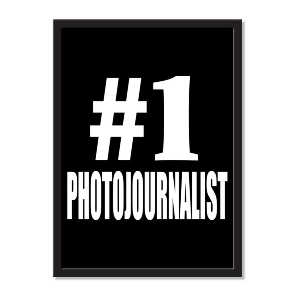 Number One #1 Photojournalist - Portrait Frame Photo Tile