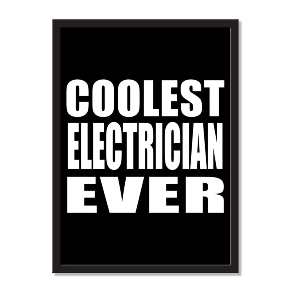 Coolest Electrician Ever - Portrait Frame Photo Tile