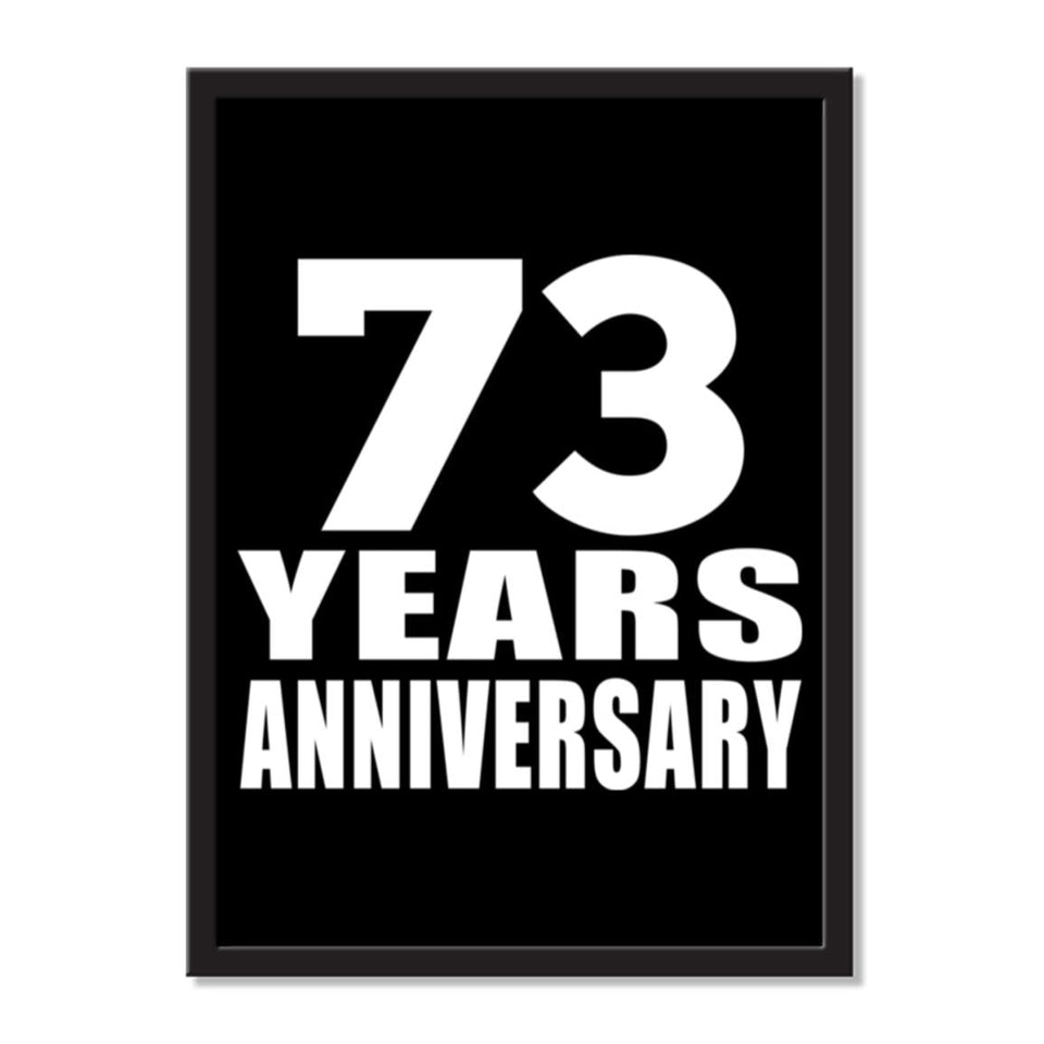 73 Years Anniversary - Portrait Frame Photo Tile