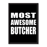 Most Awesome Butcher - Portrait Frame Photo Tile