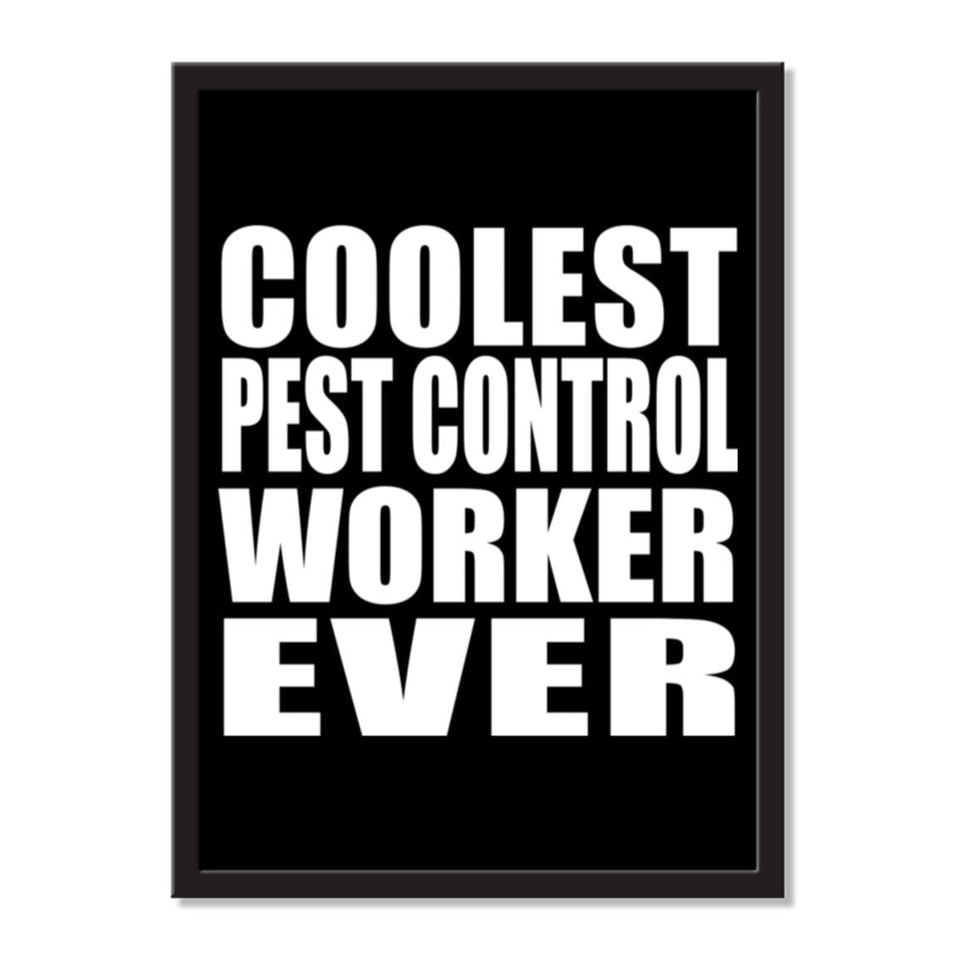 Coolest Pest Control Worker Ever - Portrait Frame Photo Tile