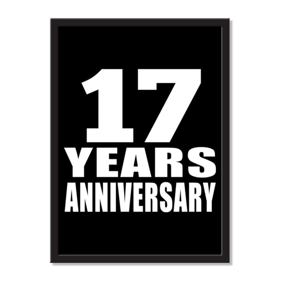 17 Years Anniversary - Portrait Frame Photo Tile