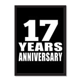17 Years Anniversary - Portrait Frame Photo Tile