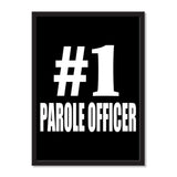 Number One #1 Parole Officer - Portrait Frame Photo Tile