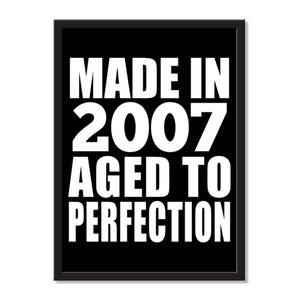 Made In 2007 Aged to Perfection - Portrait Frame Photo Tile