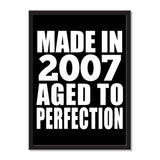 Made In 2007 Aged to Perfection - Portrait Frame Photo Tile