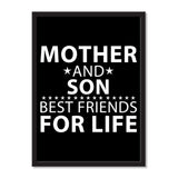 Mother and Son, Best Friends For Life - Portrait Frame Photo Tile
