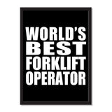 World's Best Forklift Operator - Portrait Frame Photo Tile