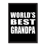 World's Best Grandpa - Portrait Frame Photo Tile