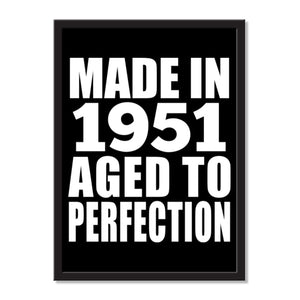 Made In 1951 Aged to Perfection - Portrait Frame Photo Tile