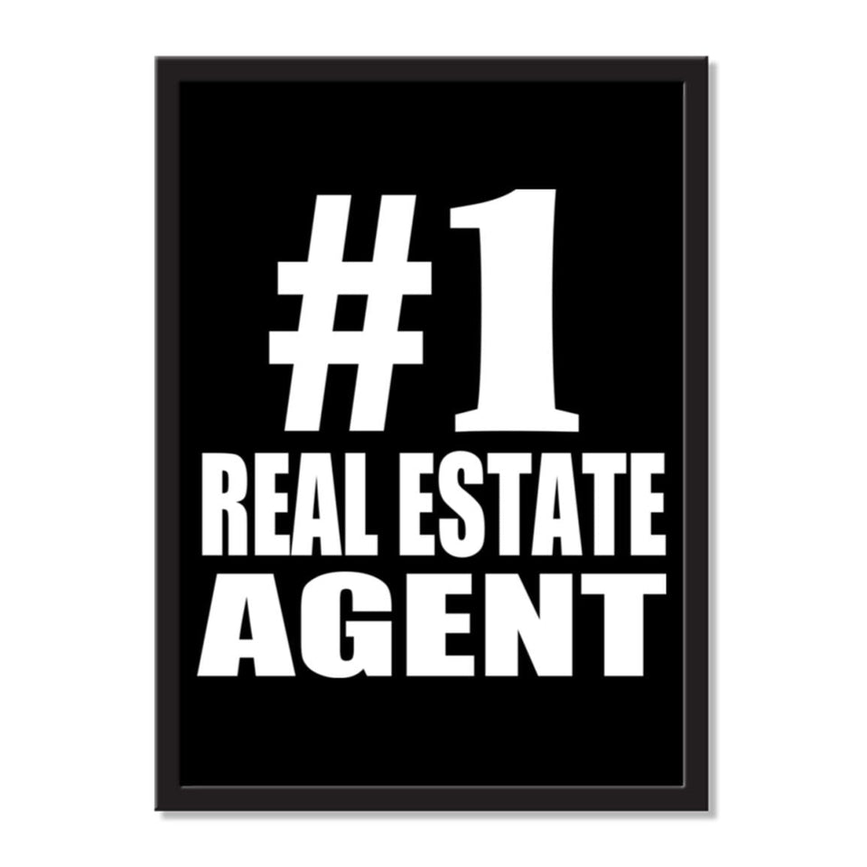 Number One #1 Real Estate Agent - Portrait Frame Photo Tile