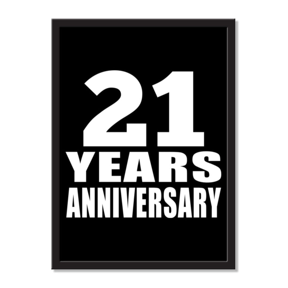 21 Years Anniversary - Portrait Frame Photo Tile