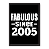 Fabulous Since 2005 - Portrait Frame Photo Tile