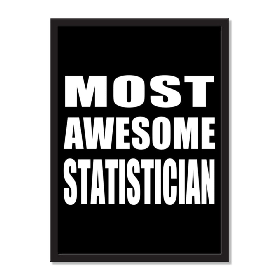 Most Awesome Statistician - Portrait Frame Photo Tile