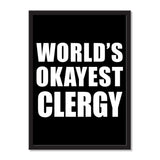 World's Okayest Clergy - Portrait Frame Photo Tile