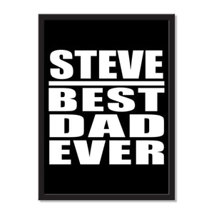 Steve Best Dad Ever - Portrait Frame Photo Tile
