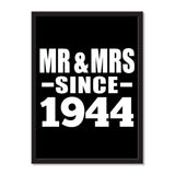 Mr & Mrs Since 1944 - Portrait Frame Photo Tile