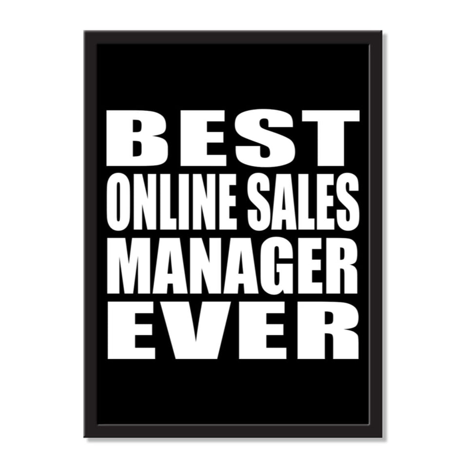 Best Online Sales Manager Ever - Portrait Frame Photo Tile