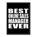 Best Online Sales Manager Ever - Portrait Frame Photo Tile