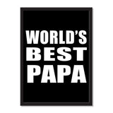 World's Best Papa (Grandpa) - Portrait Frame Photo Tile