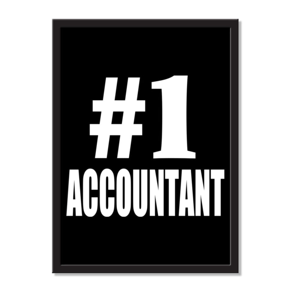 Number One #1 Accountant - Portrait Frame Photo Tile