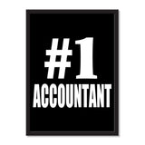 Number One #1 Accountant - Portrait Frame Photo Tile