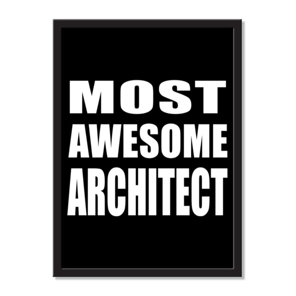 Most Awesome Architect - Portrait Frame Photo Tile