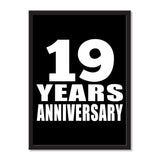 19 Years Anniversary - Portrait Frame Photo Tile