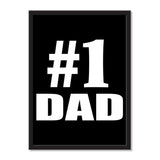 Number One #1 Dad - Portrait Frame Photo Tile