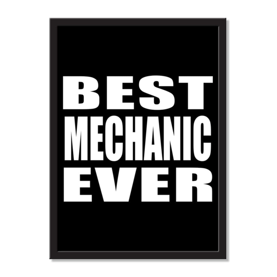 Best Mechanic Ever - Portrait Frame Photo Tile
