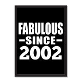 Fabulous Since 2002 - Portrait Frame Photo Tile