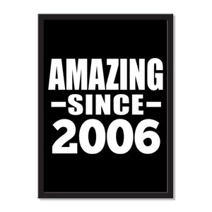 Amazing Since 2006 - Portrait Frame Photo Tile