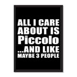 All I Care About Is Piccolo And Like Maybe 3 People - Portrait Frame Photo Tile