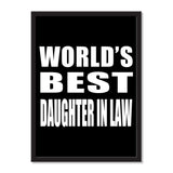 World's Best Daughter In Law - Portrait Frame Photo Tile