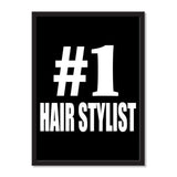 Number One #1 Hair Stylist - Portrait Frame Photo Tile