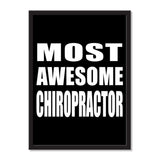 Most Awesome Chiropractor - Portrait Frame Photo Tile