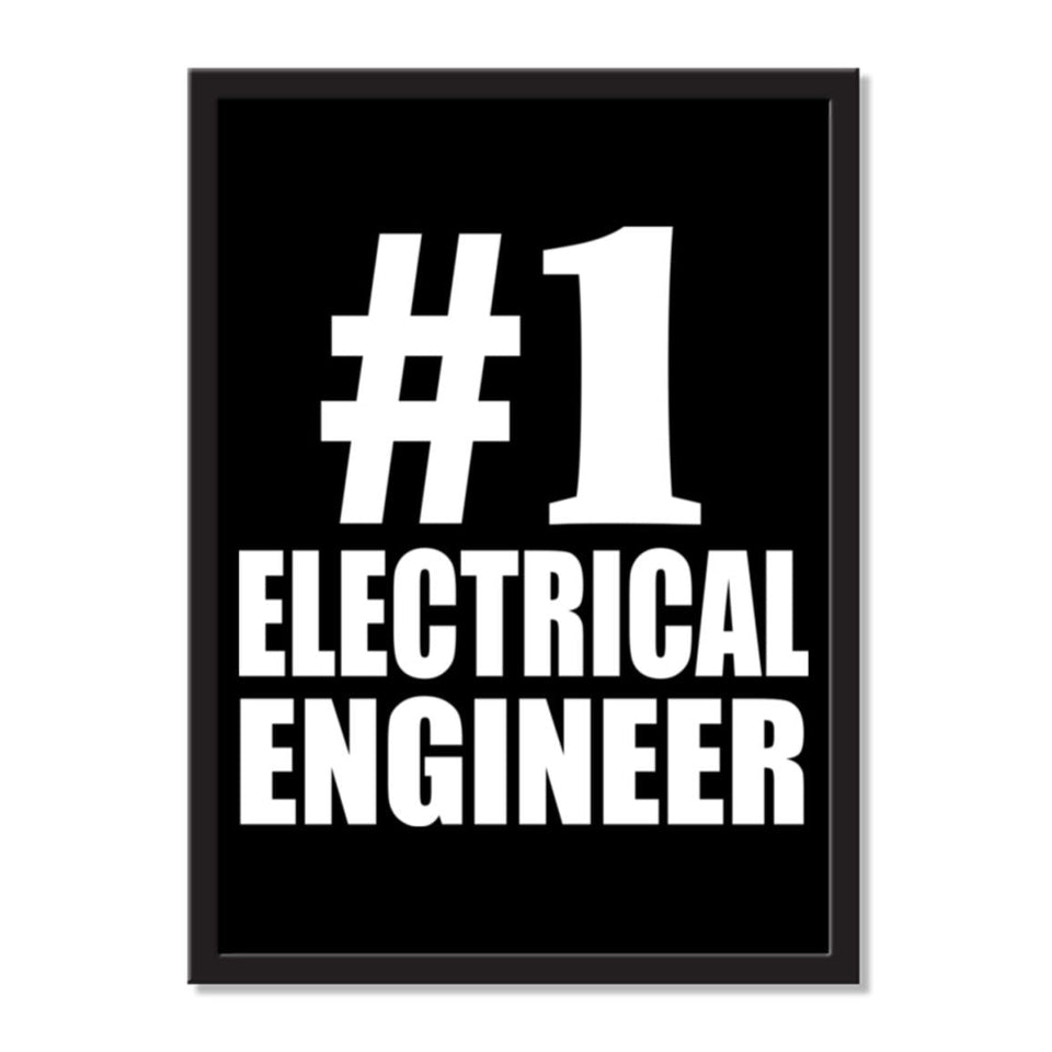 Number One #1 Electrical Engineer - Portrait Frame Photo Tile