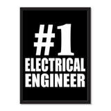 Number One #1 Electrical Engineer - Portrait Frame Photo Tile
