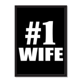 Number One #1 Wife - Portrait Frame Photo Tile