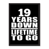 19 Years Down Lifetime To Go - Portrait Frame Photo Tile
