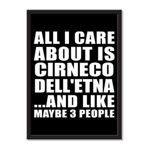 All I Care About Is Cirneco Dell'etna And Like Maybe 3 People - Portrait Frame Photo Tile