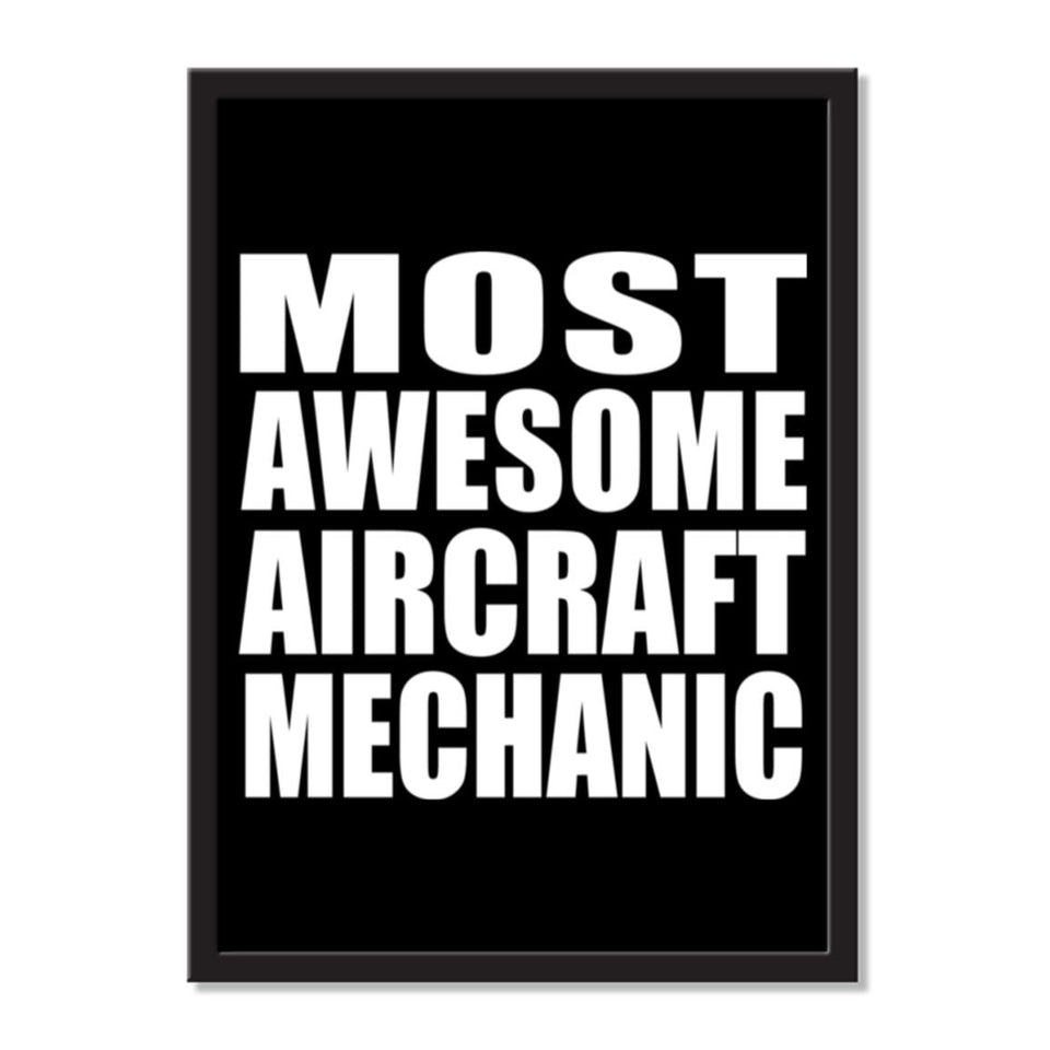 Most Awesome Aircraft Mechanic - Portrait Frame Photo Tile
